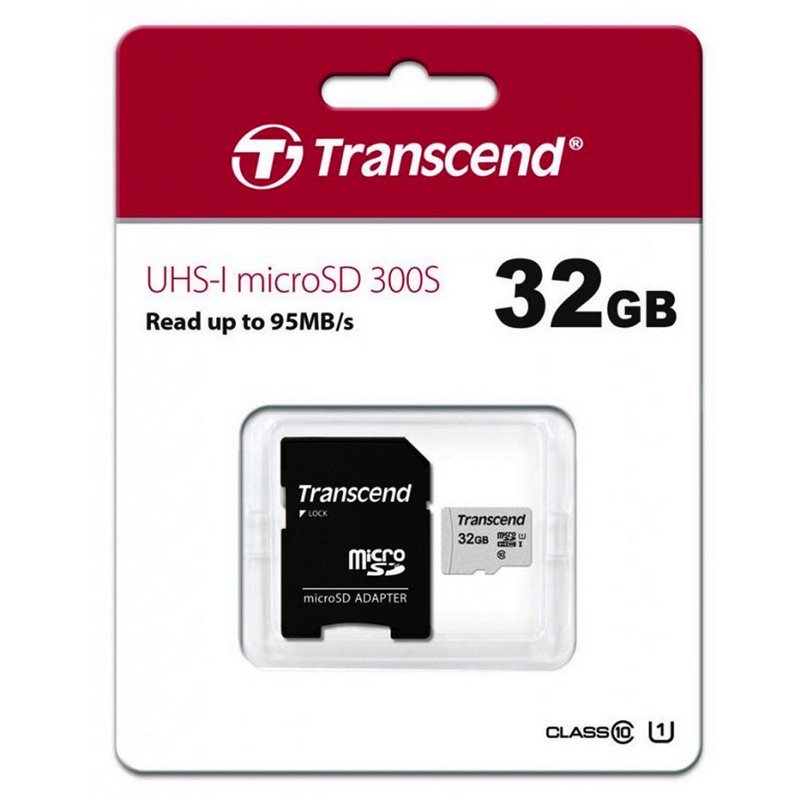 [ 超音速 ] Transcend 創見 【32GB】 記憶卡 UHS-1 microSD 300S