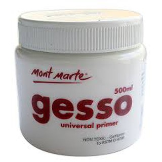 澳洲 Mont Marte 蒙瑪特 打底劑 Gesso 500ml 白 黑(單罐)