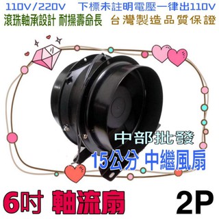 導風管中繼站專用 強力抽風機 抽風扇 排風 6吋 軸流扇 排風機 抽風機 鼓風機 通風扇 臺灣製 6吋風機 模型噴漆專用