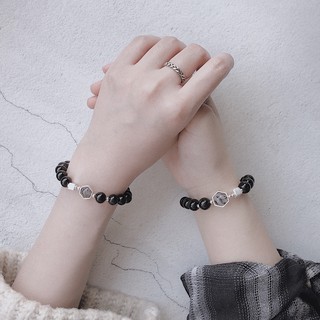 臺灣公司❤️開發票 開運 手工製 黑曜石 925銀 現貨 情侶手鍊 髮晶 泰國手環 禮物送禮 女生手鍊手環 水晶手鍊