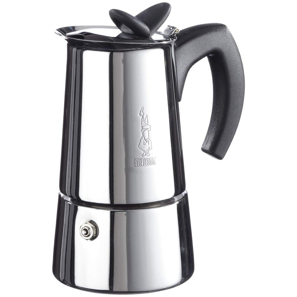 本月特賣 BIALETTI MUSA   10杯十杯咖啡壺摩卡壺咖啡機 musa 不鏽鋼可用電磁爐電爐