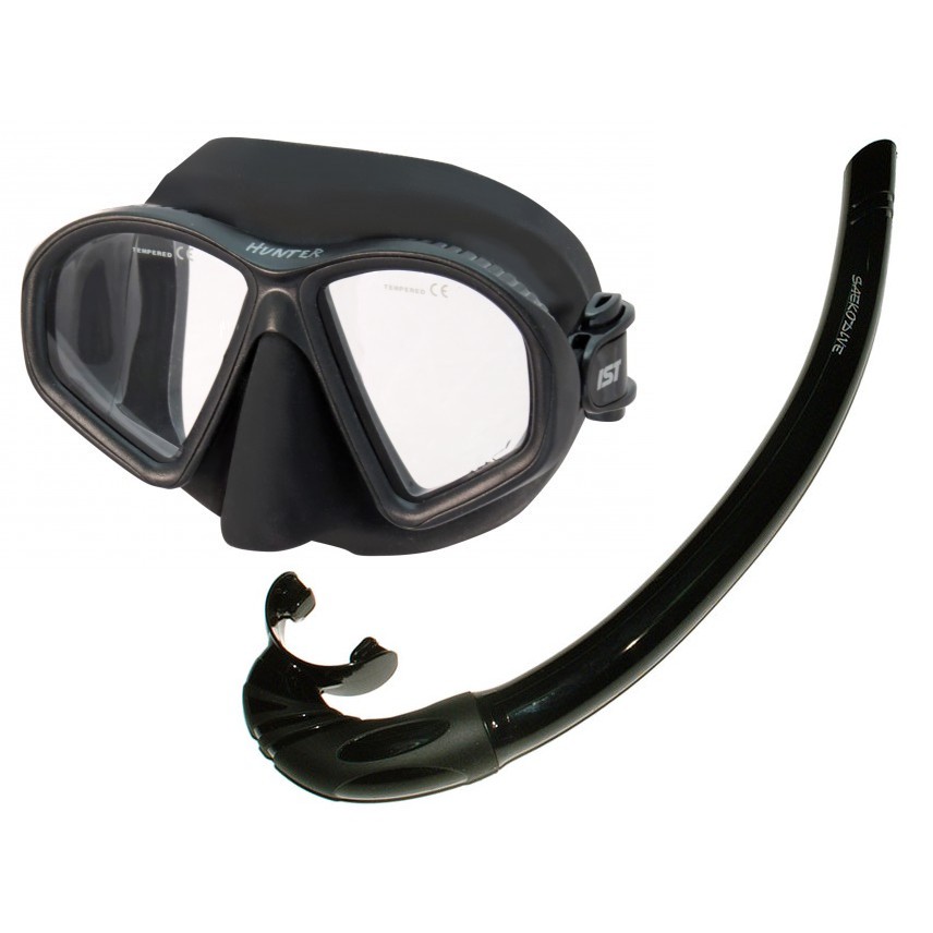Waterpro官方旗艦店 自潛套裝組合 Hunter低容積面鏡 濕式呼吸管多色可選 蝦皮購物