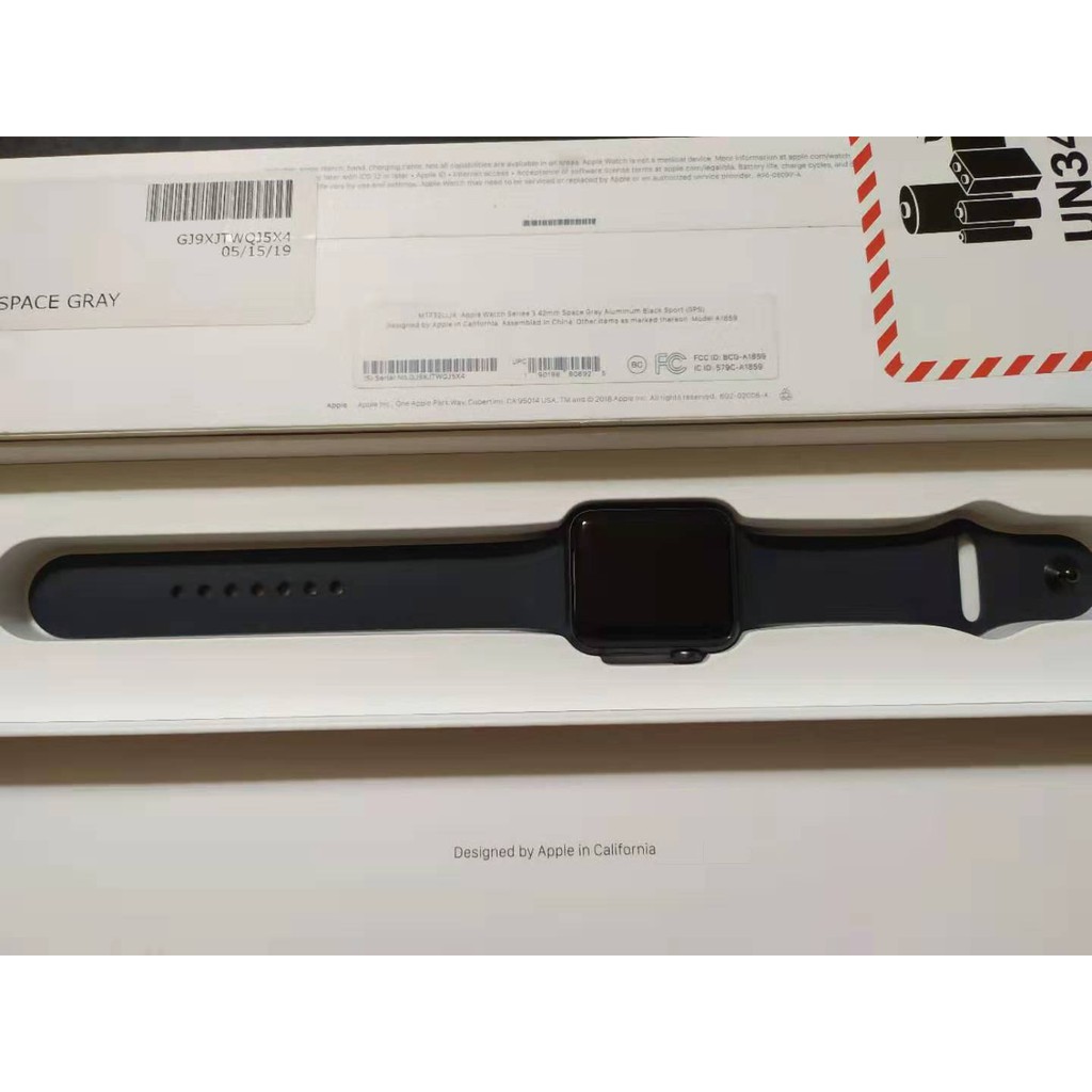 Apple Watch 3 3代 42MM 黑色 運動型 太空灰 GPS 99新 #1 4 5