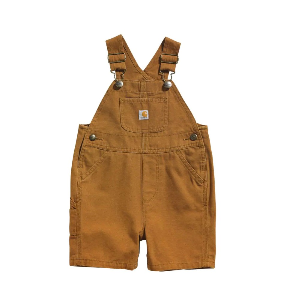 【COMEAGAIN】Carhartt CANVAS BIB SHORTALL 吊帶短褲 嬰兒 小童款