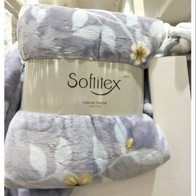 Softitex印花保暖舒適毯500GMS 152*177公分