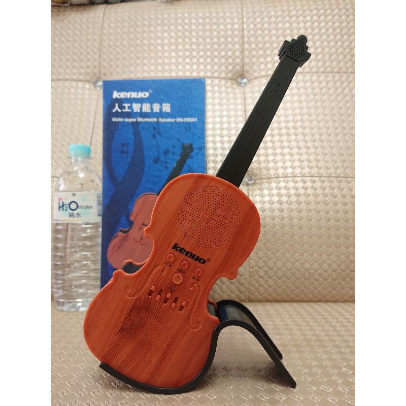 kenuo 小提琴造型 擺飾含支架 人工智能音箱 人工智能音響 藍芽喇叭 藍牙音響 藍芽音箱