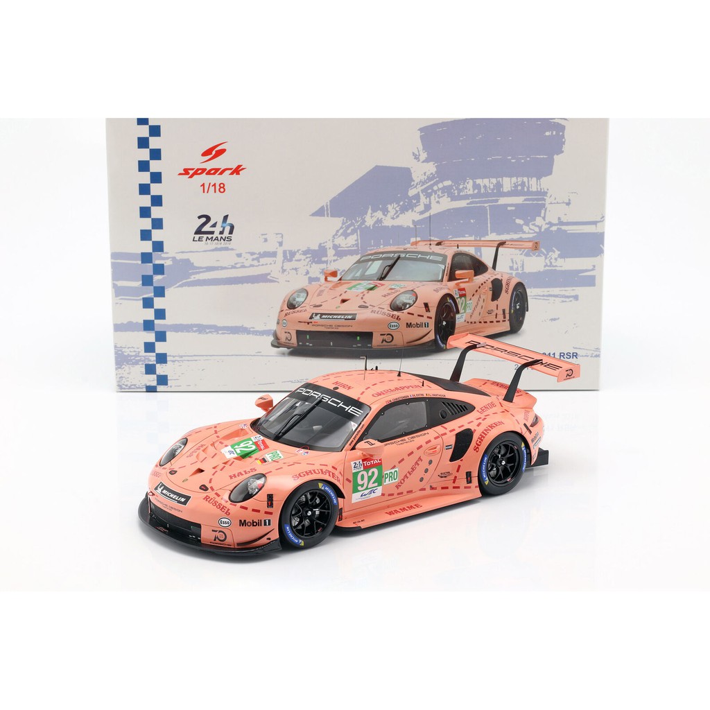 吉華科技 Spark 18s393 Porsche 911 Rsr No 92 Winner 24h1 18 樹酯車 蝦皮購物