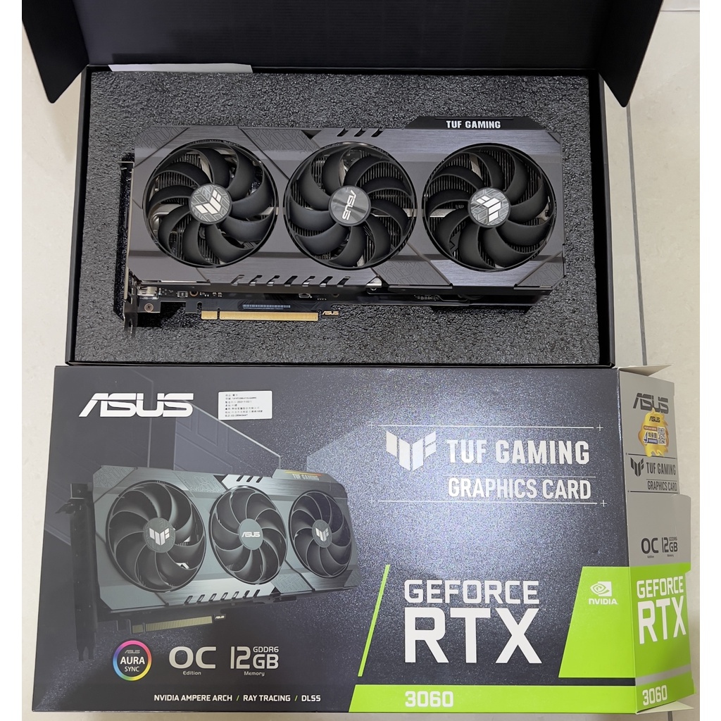 ASUS TUF RTX3060 O12G GAMING 三風扇