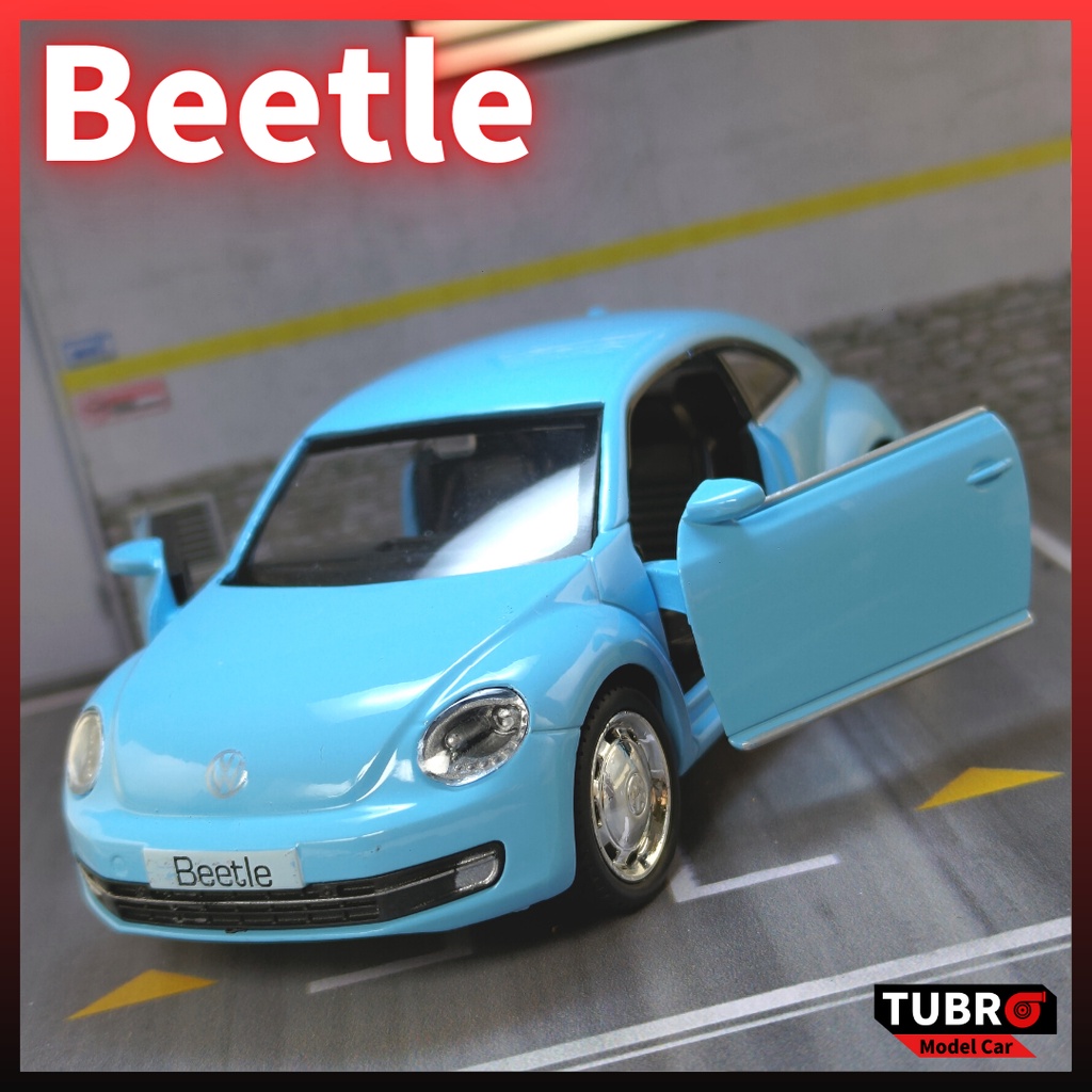 【TURBO模型車】1/36 福斯 新金龜車 Volkswagen Beetle 雙門可開