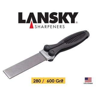 Lansky折疊型雙面Diamond Paddle金鋼砂面磨刀石磨刀器(280/600番)【LSFP-2860】