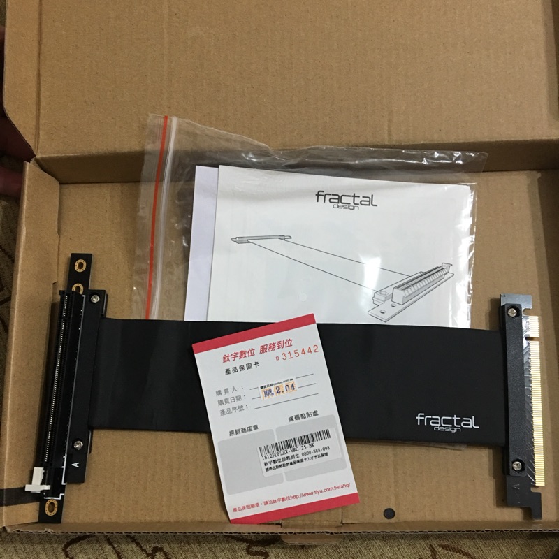 Fractal Design Flex VRC-25顯卡轉接線 pci-e 延長線