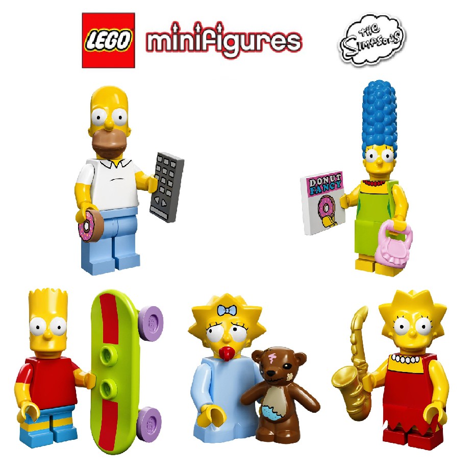 【紅磚屋】樂高 LEGO 71005 辛普森家庭 第1代 人偶包  一家五口 &lt;絕版 / 現貨立即出&gt;