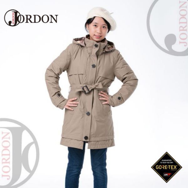【JORDON 橋登 女童 GORE-TEX二件式大衣《深卡》】1202/防水外套/羽絨衣/悠遊山水