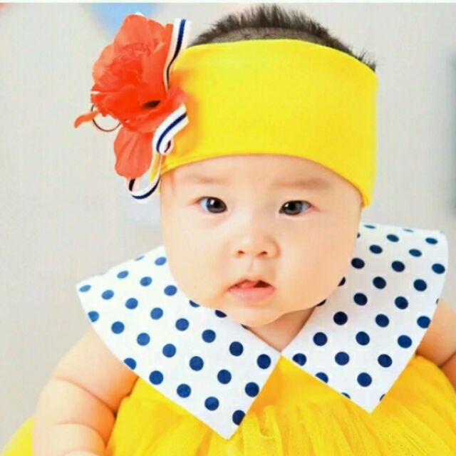 寶寶造型服～超有型亮黃洋裝(含頭飾)０８☆║團拍║攝影║嬰兒寫真║☆