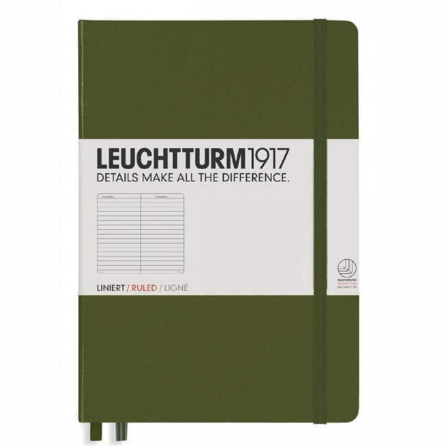 LEUCHTTURM1917 Notebook／Medium／Army／Ruled 誠品eslite