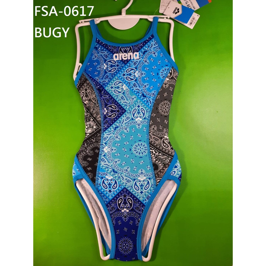 【ARENA+游泳多多】 ARENA  練習款泳衣FSA-0617彩虹標 尺寸:SS, M