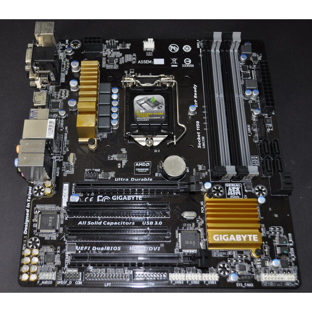 技嘉 GA-Z97M-D3H (1150 Z97 DDR3 SATA3 前後USB3.0) H87 Z87 H97 參考