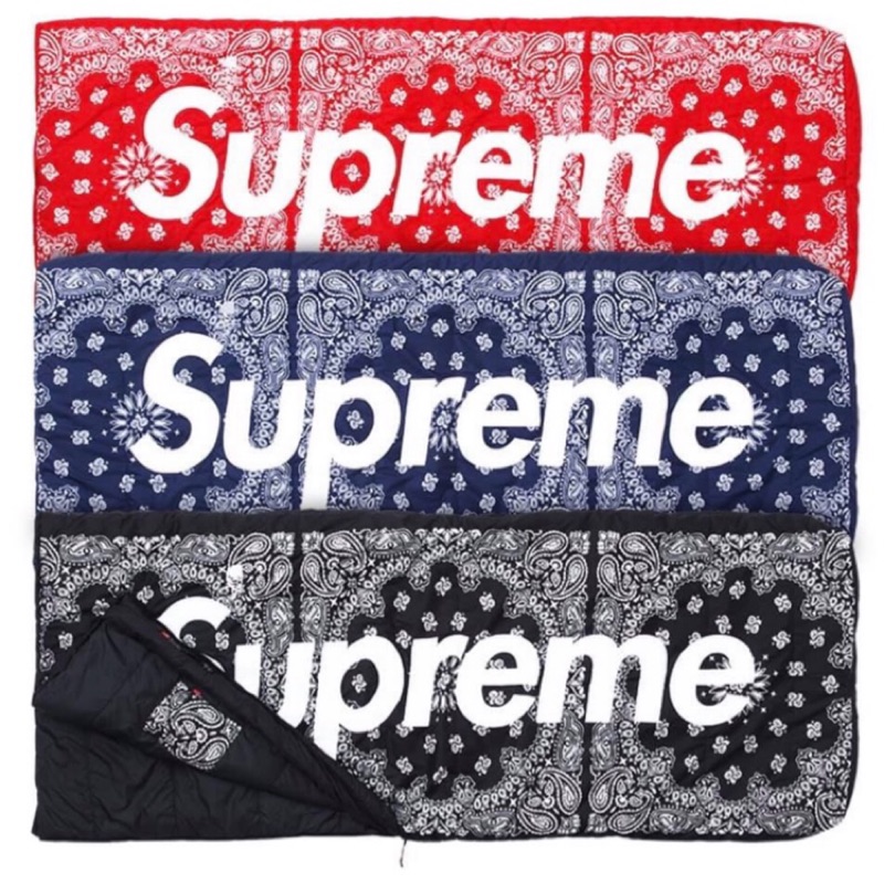 SUPREME THE NORTH FACE Bandana Sleeping Bag 變形蟲睡袋 藍色