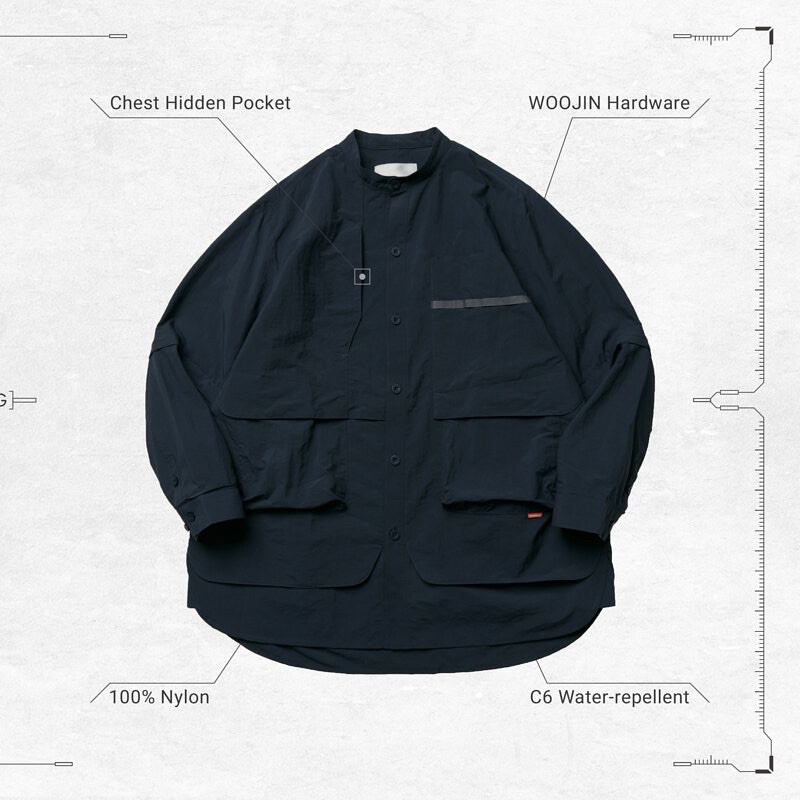 Goopi “TS-03” 2-way Functional Shirt - Navy