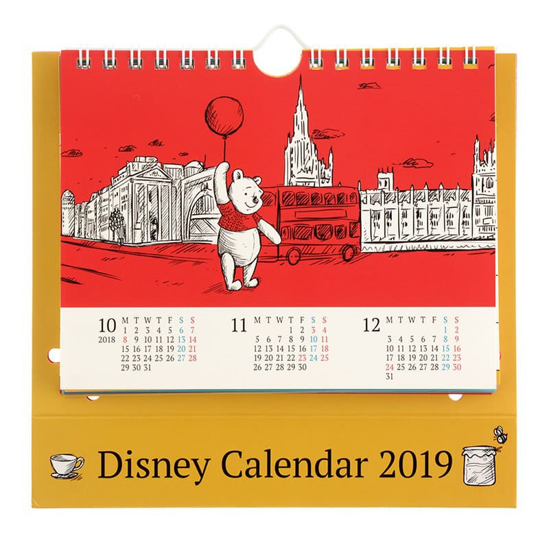 2019年 * 108年 Disney 迪士尼 小熊維尼三角桌曆 月曆 行事曆 跳跳虎 維尼熊 小豬 屹耳 [D198]
