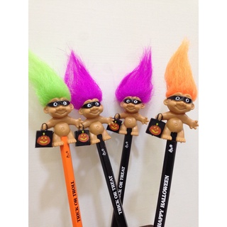 幸運小子（萬聖節限定 - 南瓜蒙面俠 之 LUCKY筆）醜娃、巨魔娃娃、醜妞、Troll Doll、魔髮精靈、魔法精靈