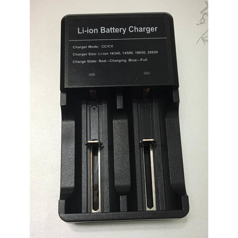 [GOES]高效鋰電池充電器_雙1A充電_14500/16340/18350/18650/26650/32650