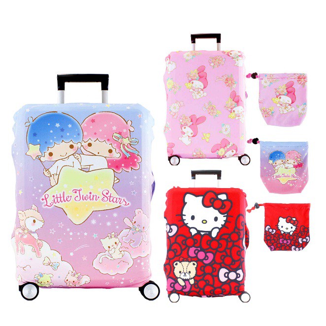 三麗鷗 旅行箱保護套 防塵套 Kitty 美樂蒂 雙子星 日本進口正版授權