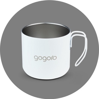 Gogoro 原廠絕版 真空隔熱不鏽鋼馬克杯 白色