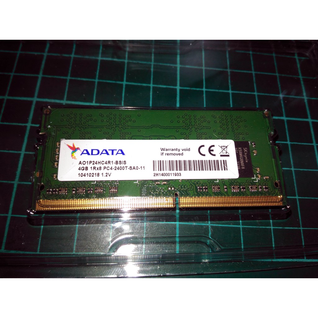 威剛 ADATA DDR4-2400 4GB 筆電用記憶體 PC4-2400T 原廠終身保固