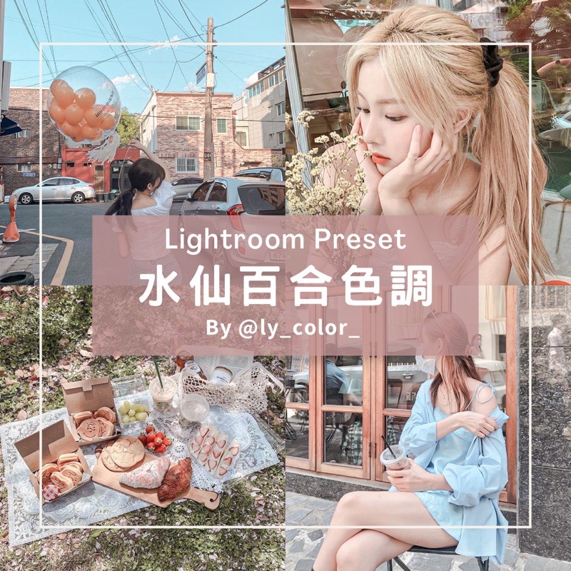Lightroom 水仙百合色調 Dng預設集風格檔ig網紅色調lr Preset 一鍵套用 蝦皮購物