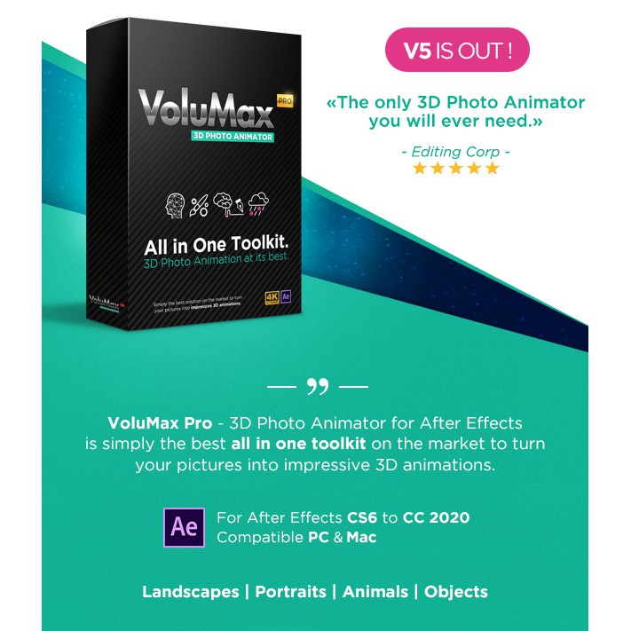 Videohive Volumax 3d Photo Animator V5 3 蝦皮購物