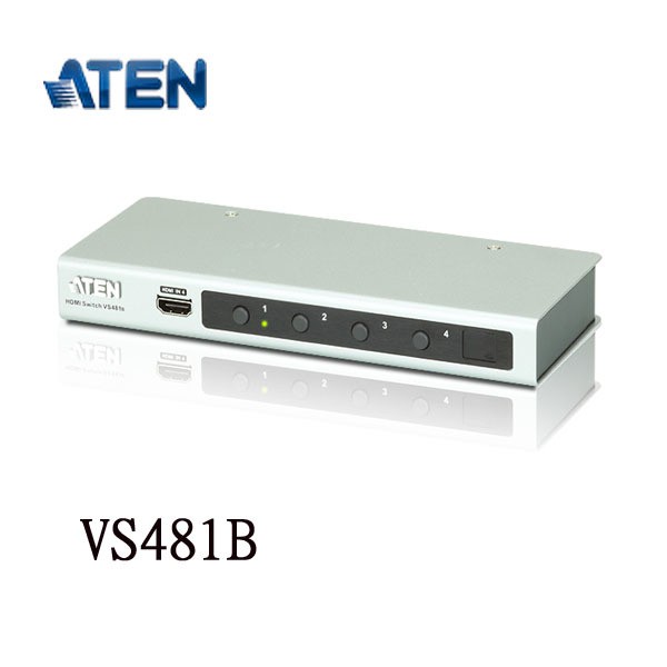 【3CTOWN】含稅附發票 ATEN 宏正 VS-481B VS481B 4進1出 4埠 HDMI 4K 切換器 KVM