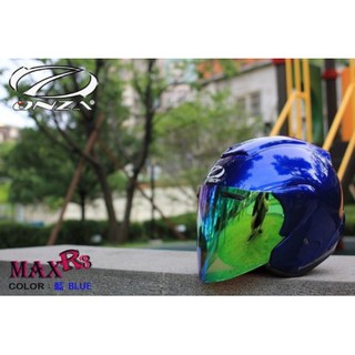 Onza MAX-R3 半罩安全帽 全罩安全帽 R帽 雙D扣 買就送鏡片【亮藍】