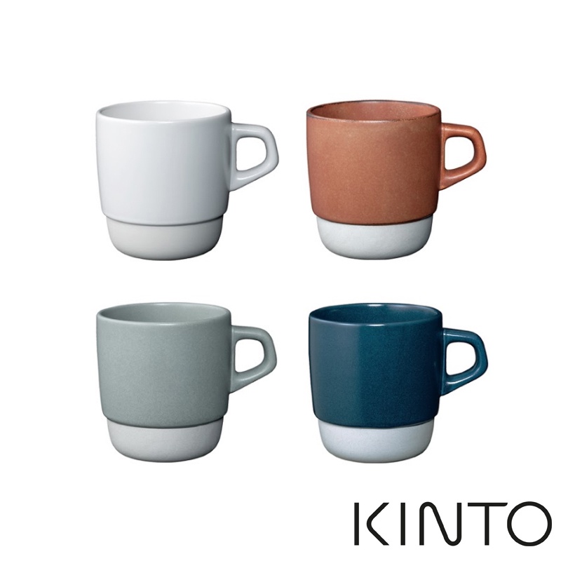 伴桌｜KINTO SCS可堆疊式馬克杯 ( 日本製 復古 陶瓷杯 馬克杯 咖啡杯 )