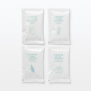 無印良品 MUJI 日本製 夏季 cool 清涼 入浴劑 40g 小包裝 浴鹽 泡湯 泡澡 泡澡粉 隨身包 葡萄柚 扁柏