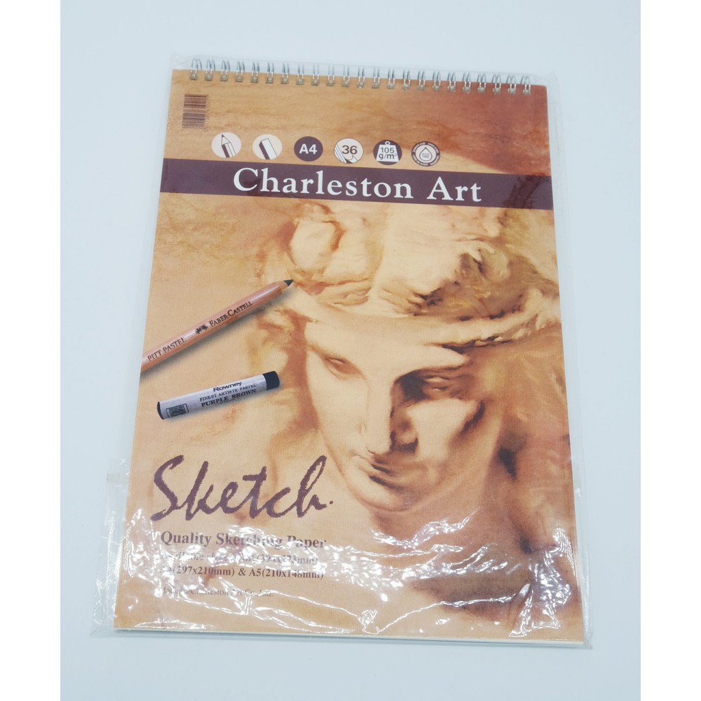 Charleston art sketch book速寫本 畫冊 炭筆 粉彩筆畫冊 厚磅數 高磅數 徐匯中學站可面交