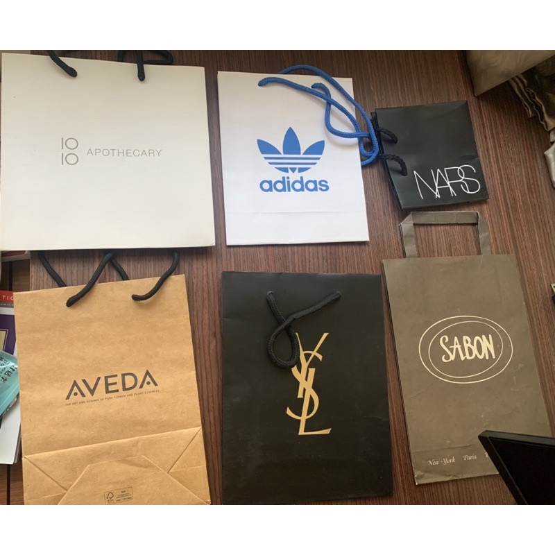 精品紙袋#adidas#ysl#aveda#1010#nars#sabon#ohps#abercromie