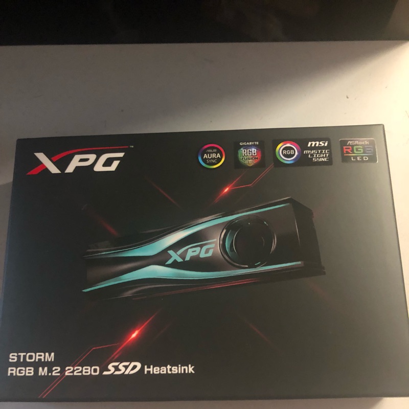 全新 威剛 xpg storm rgb m.2 2280 散熱器