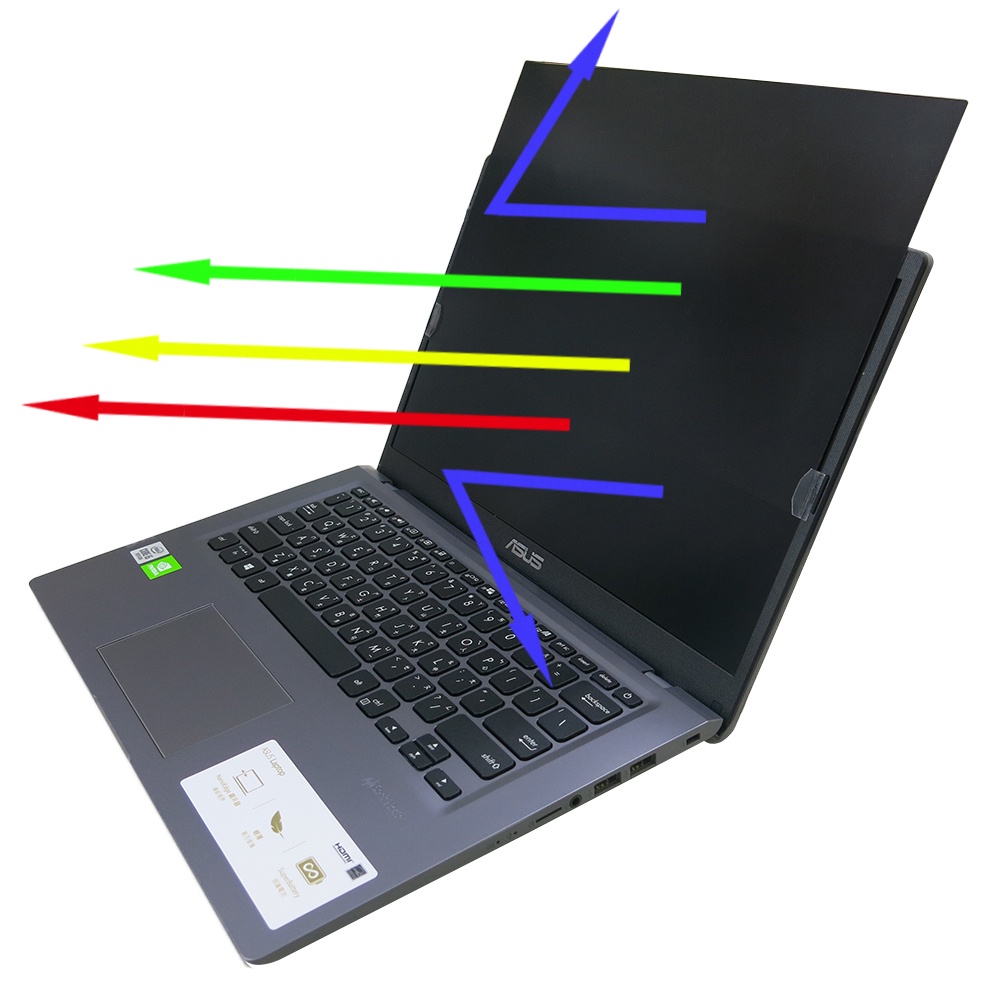 【Ezstick】ASUS X415 X415JP NB 筆電 抗藍光 防眩光 防窺片