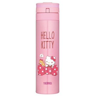 【THERMOS 膳魔師】Hello Kitty自動上鎖超輕量真空保溫瓶0.45L