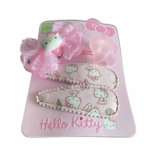 HELLO KITTY 髮飾【現貨】全新正品 三麗鷗Sanrio 凱蒂貓 髮圈 頭繩 髮夾 髮卡 頭飾 橡皮圈 兒童髮飾