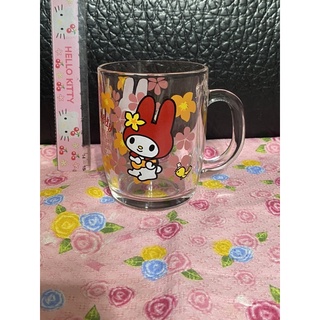 Sanrio My Melody 美樂蒂 早期紅頭玻璃馬克杯—2000年