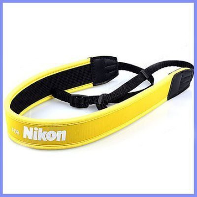 For Nikon 尼康 數位相機專用減壓背帶，黃色版【防滑設計，寬版加厚設計】單眼相機肩帶-20604