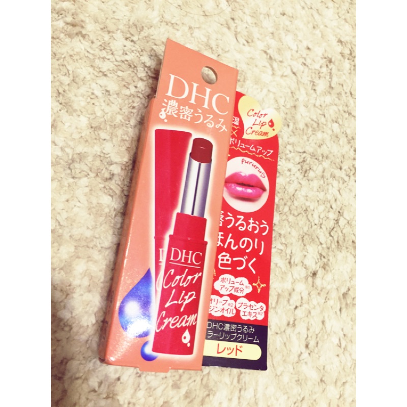 [保證全新正貨] [日本當地購入]日本 DHC 護唇膏 濃密保濕潤色唇膏 紅色 1.5g  口紅 唇蜜 護唇膏