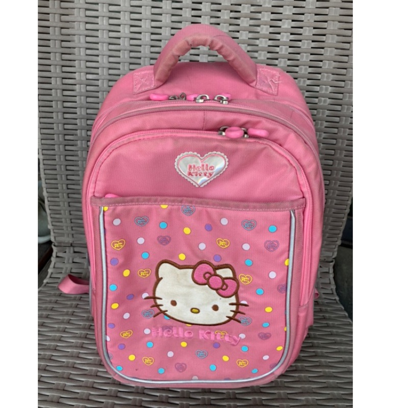 二手怡寶護脊書包Hello kitty