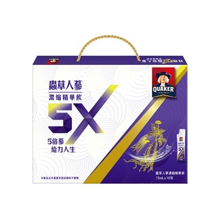 桂格 5X蟲草人蔘濃縮精華飲(15mlx16包) 1盒【家樂福】