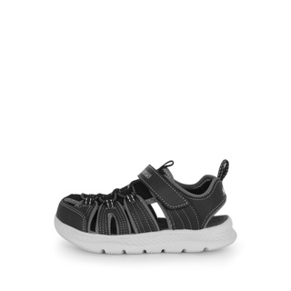 Skechers C-flex Sandal 2.0 中童鞋 涼鞋 保護 魔鬼氈 黑 灰 [400041LBKGY]