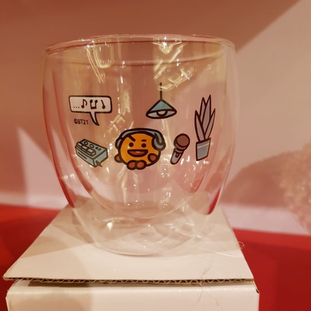 【現貨】Bt21 雙層玻璃杯SHOOKY【現貨】