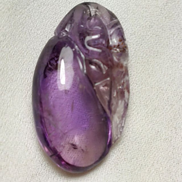 天然超七紫骨幹 紫骨幹 水晶 雕件 墬子 特價