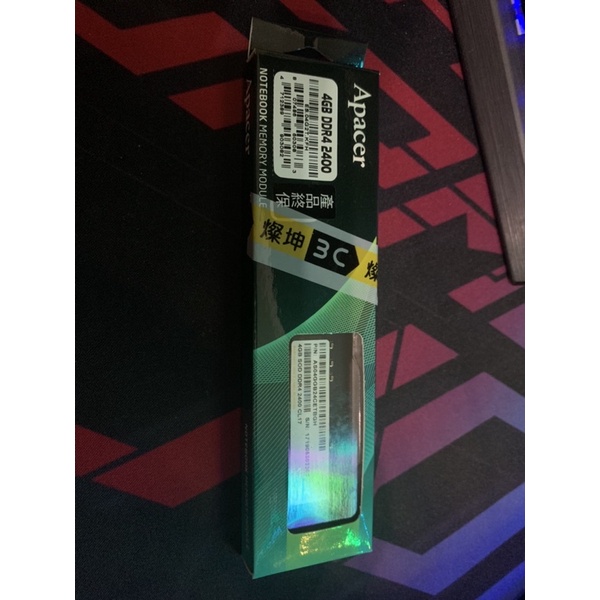 Apacer 4G DDR4 2400 筆電記憶體 SODIMM